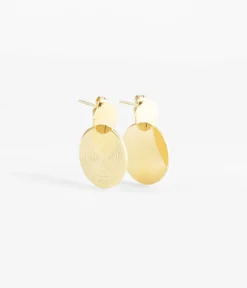 Boucles D'oreilles Haya (Acier Doré)