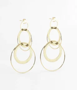 Boucles D'oreilles HélÚne (Acier Doré)