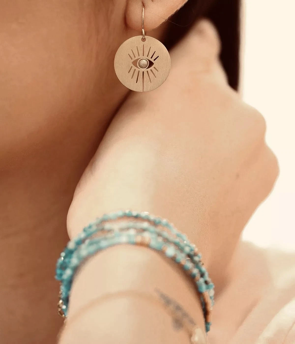 Boucles D'oreilles Isis (Acier) â Image 2