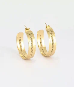 Boucles D'oreilles Kaylah (Acier Doré)
