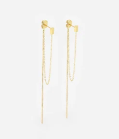Boucles D'oreilles Keten (Acier Doré)