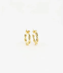 Boucles D'oreilles Léana (Acier Doré)
