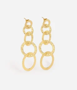 Boucles D'oreilles Martell (Acier Doré)