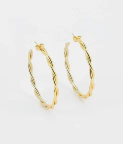 Boucles D’oreilles Mélania (Acier Doré)