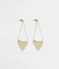 Boucles D'oreilles Pagne (Acier Doré)