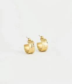 Boucles D'oreilles Pompéi (Acier Doré)