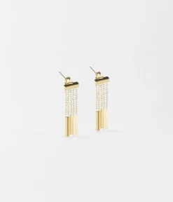 Boucles D'oreilles Rain (Acier Doré)