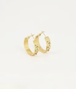 Boucles D'oreilles Sheila (Acier Doré)