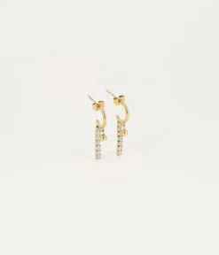 Boucles D'oreilles Simone (Acier Doré)