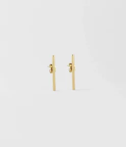 Boucles D'oreilles Starck (Acier Doré)