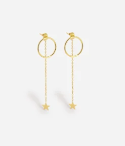 Boucles D'oreilles Starlight (Acier Doré)