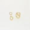 Boucles D'oreilles Tourbillon (Acier Doré)