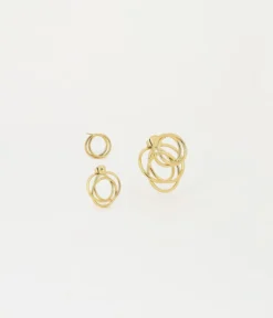 Boucles D'oreilles Tourbillon (Acier Doré)