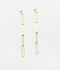 Boucles D'oreilles Turing (Acier Doré)