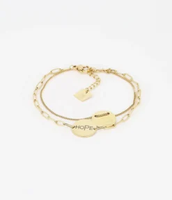 Bracelet Good Karma (Acier Doré)