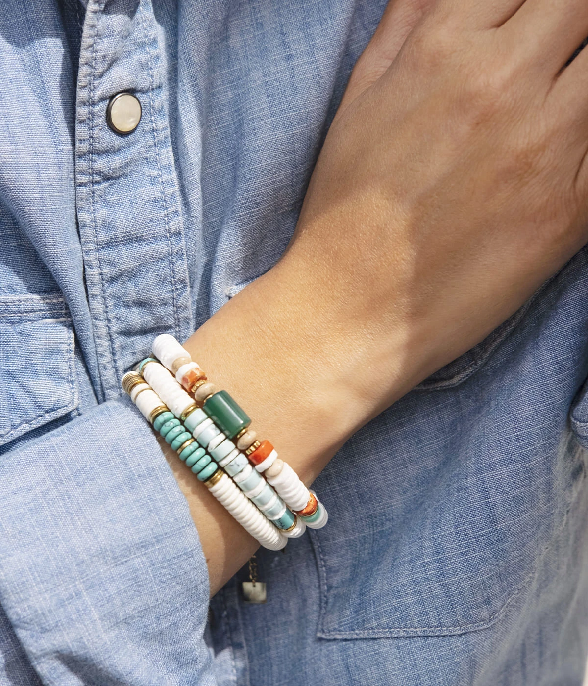 Bracelet Hindra (Acier DorĂ©) â Image 2