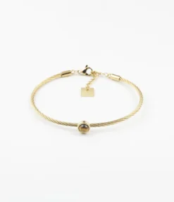 Bracelet Jonc Calypso (Acier Doré)