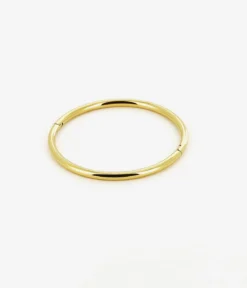 Bracelet Jonc Chenille (Acier Doré)