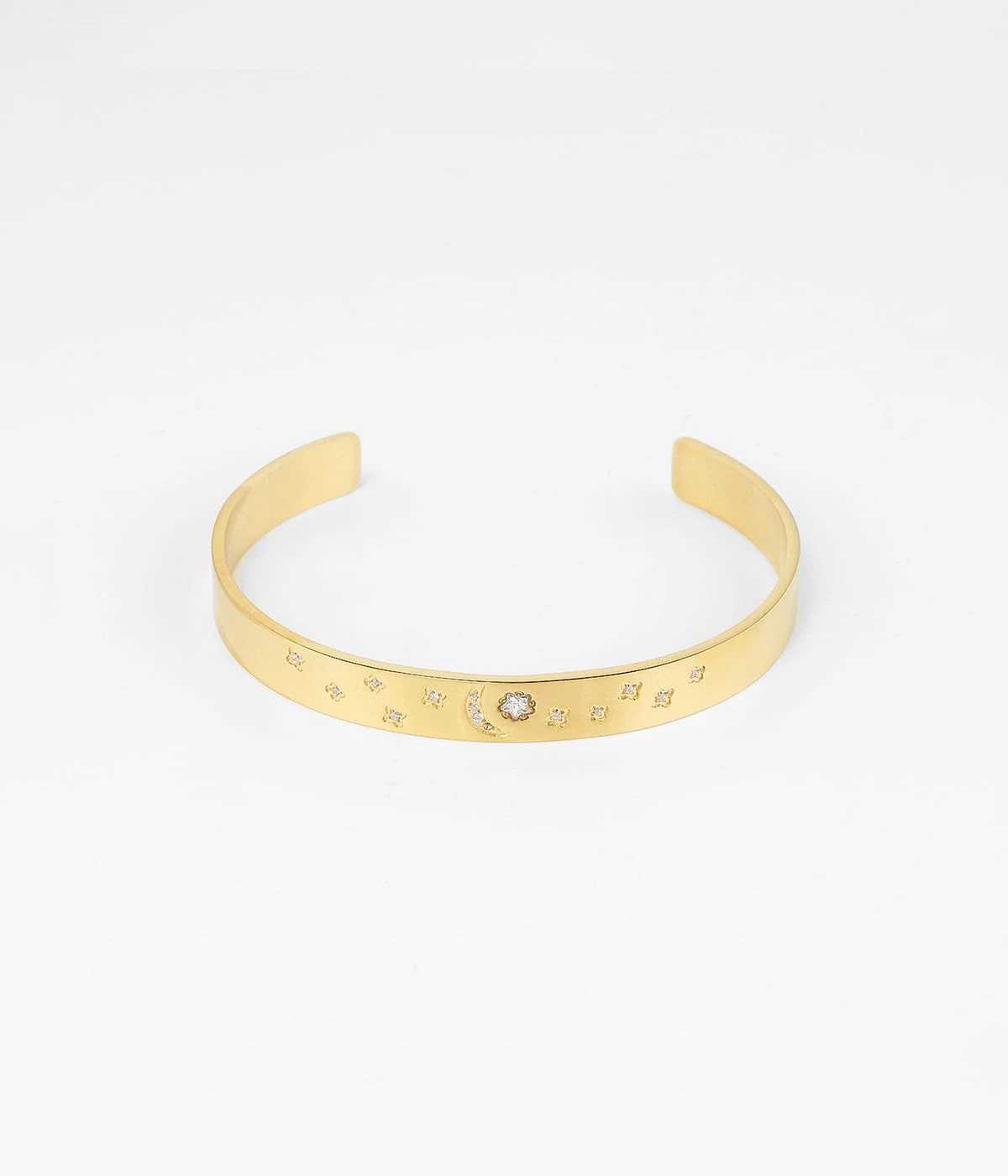 Bracelet Jonc Galatée (Acier Doré)