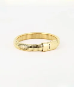 Bracelet Jonc Naja (Acier Doré)