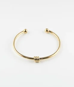 Bracelet Jonc Pei (Acier Doré)