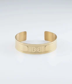 Bracelet Jonc Thor (Acier Doré)