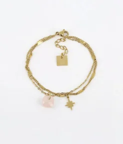 Bracelet Manuréva (Acier Doré)