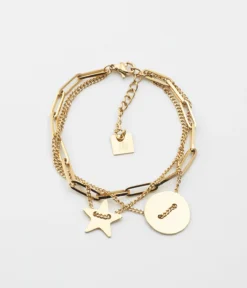 Bracelet Star (Acier Doré)