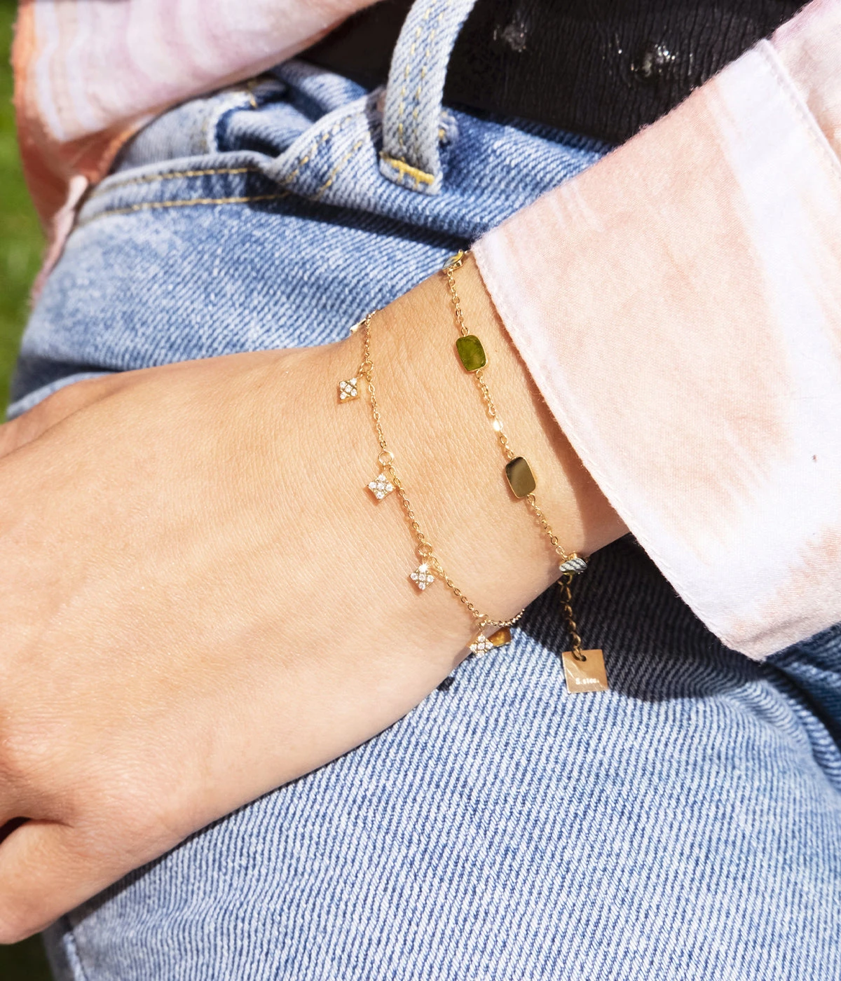 Bracelet Aurora (Acier DorĂ©) â Image 2