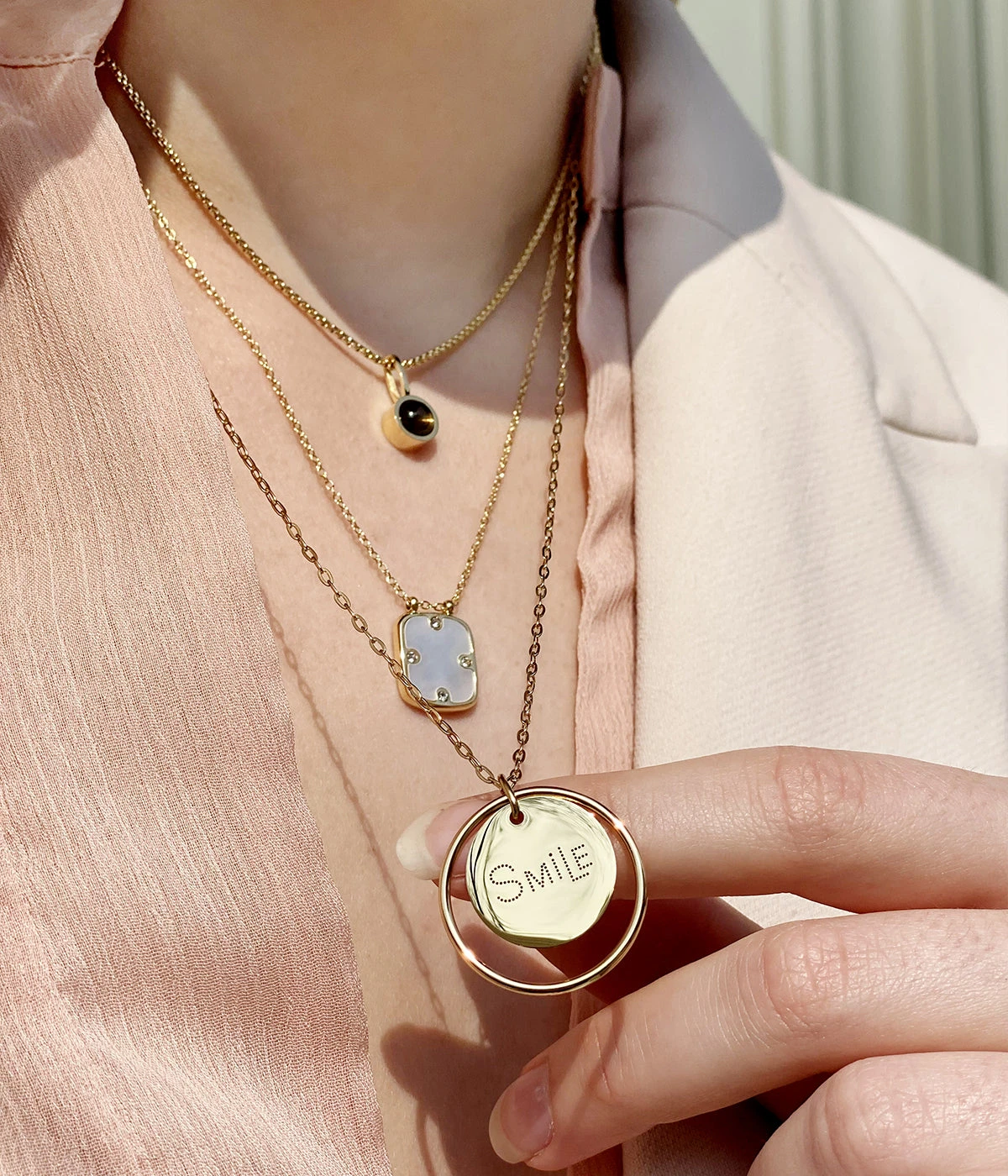 Collier Alicia (Acier DorĂ©) â Image 2