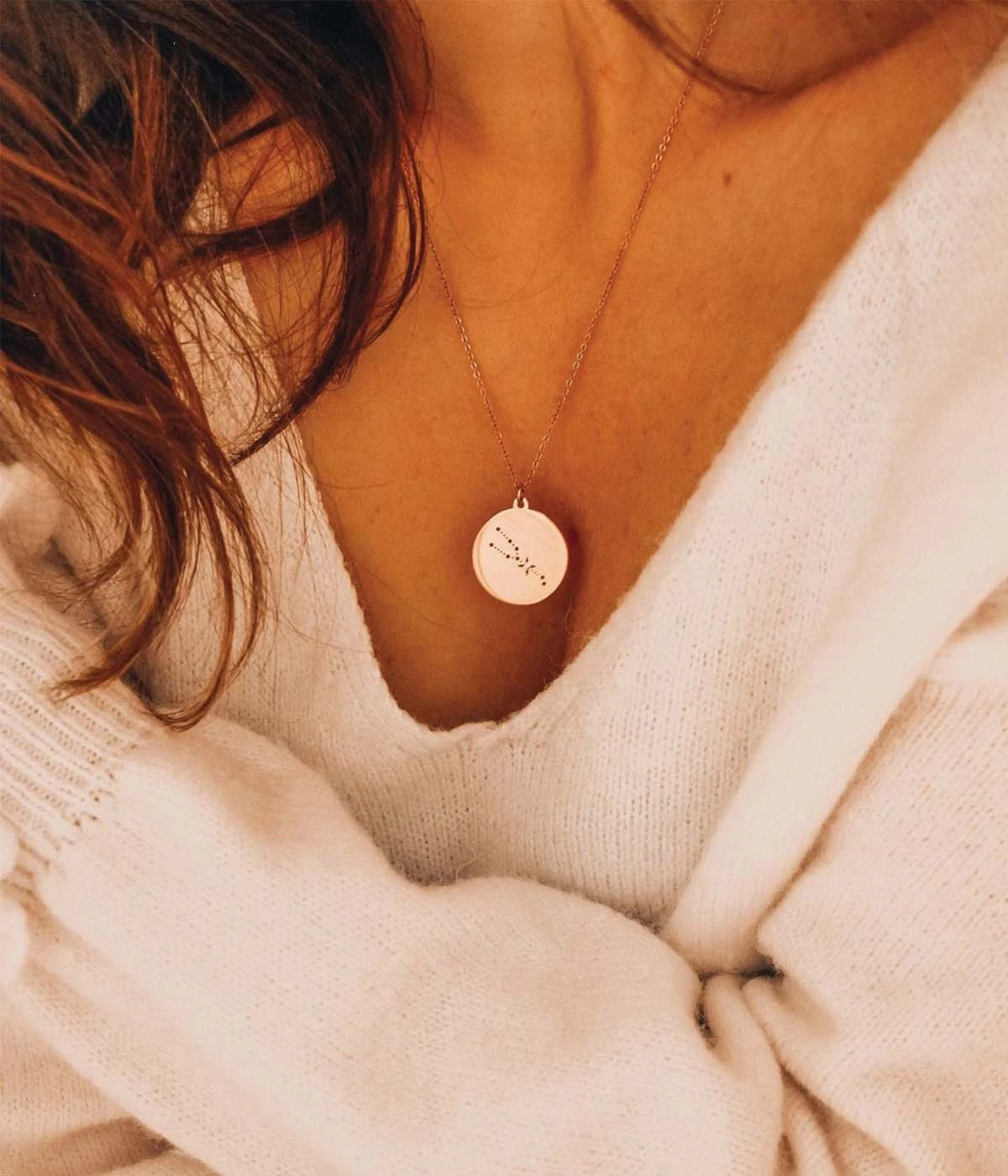 Sautoir Virgo (Acier DorĂ©) â Image 2