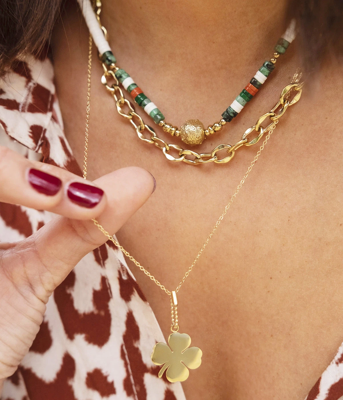 Collier Tahina (Acier DorĂ©) â Image 2