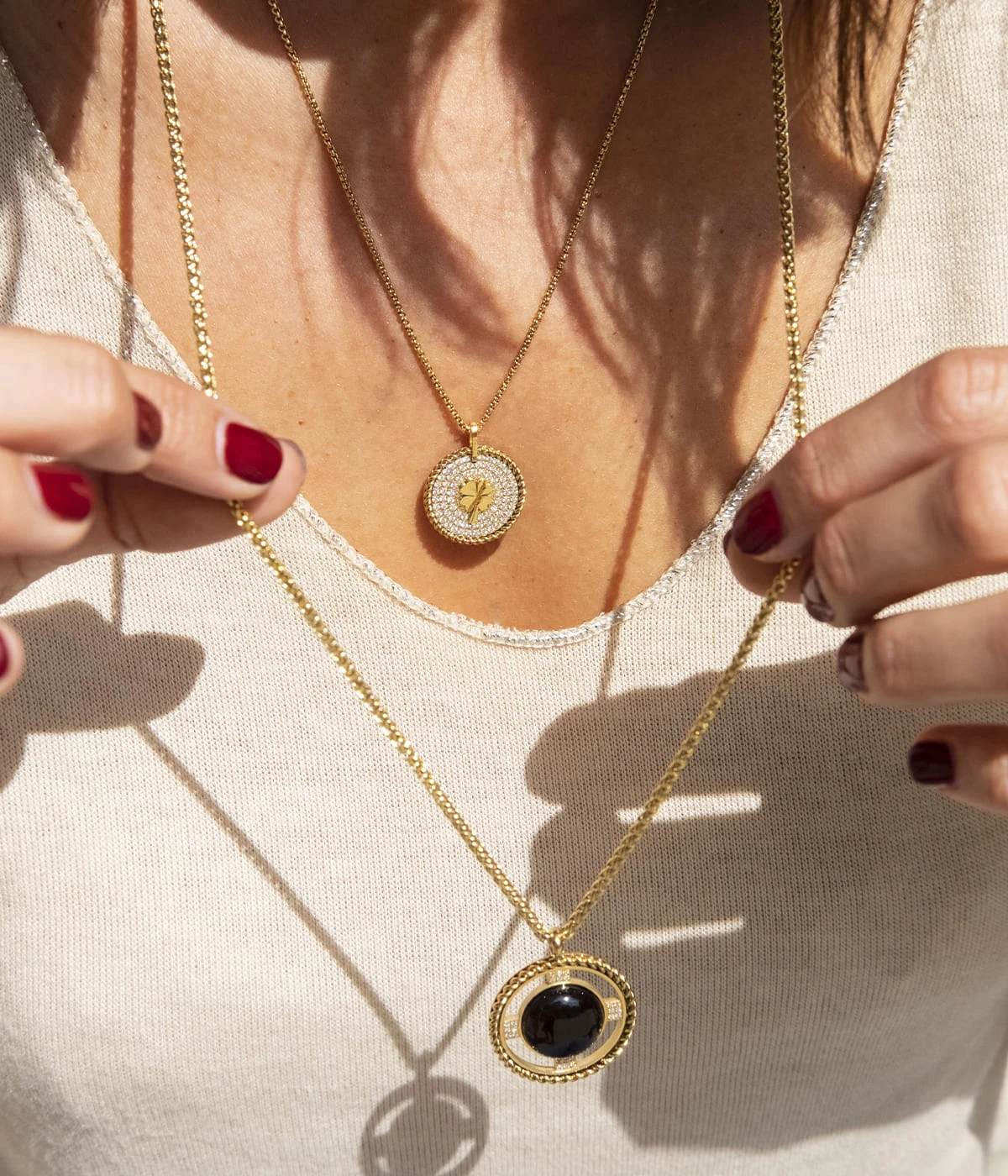 Sautoir Tour (Acier DorĂ©) â Image 2